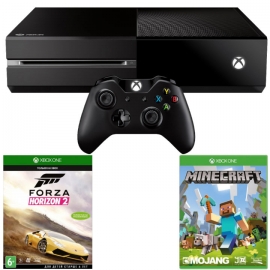 Игровая приставка Microsoft Xbox One 500Gb (Black) + Forza Horizon 2 + Minecraft