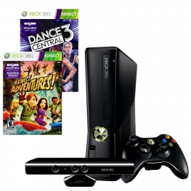 Игровая приставка Microsoft Xbox 360E 4Gb (Black)+ Kinect + Kinect Adventures + Dance Central 3